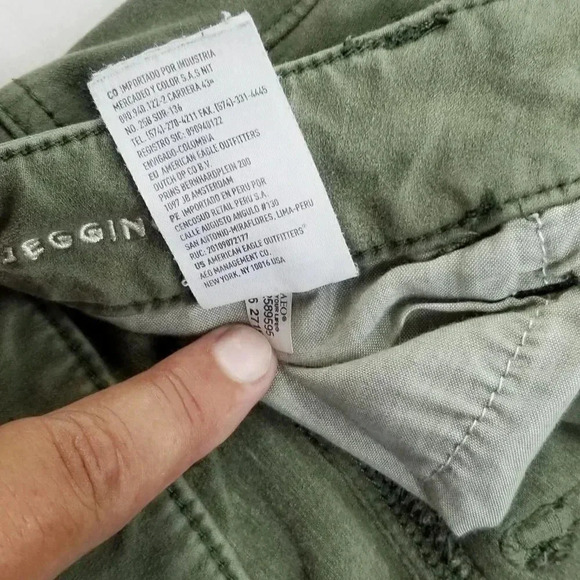 American Eagle Green 360 super Stretch Jegging 0 - Picture 5 of 10